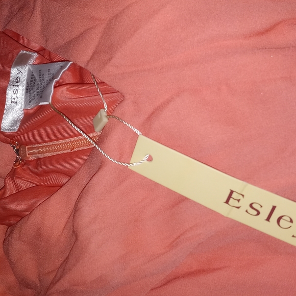 Esley Women's Dress In Peach / Orange - Style# 58246 D-H - Brand New With Tags - - Picture 3 of 3